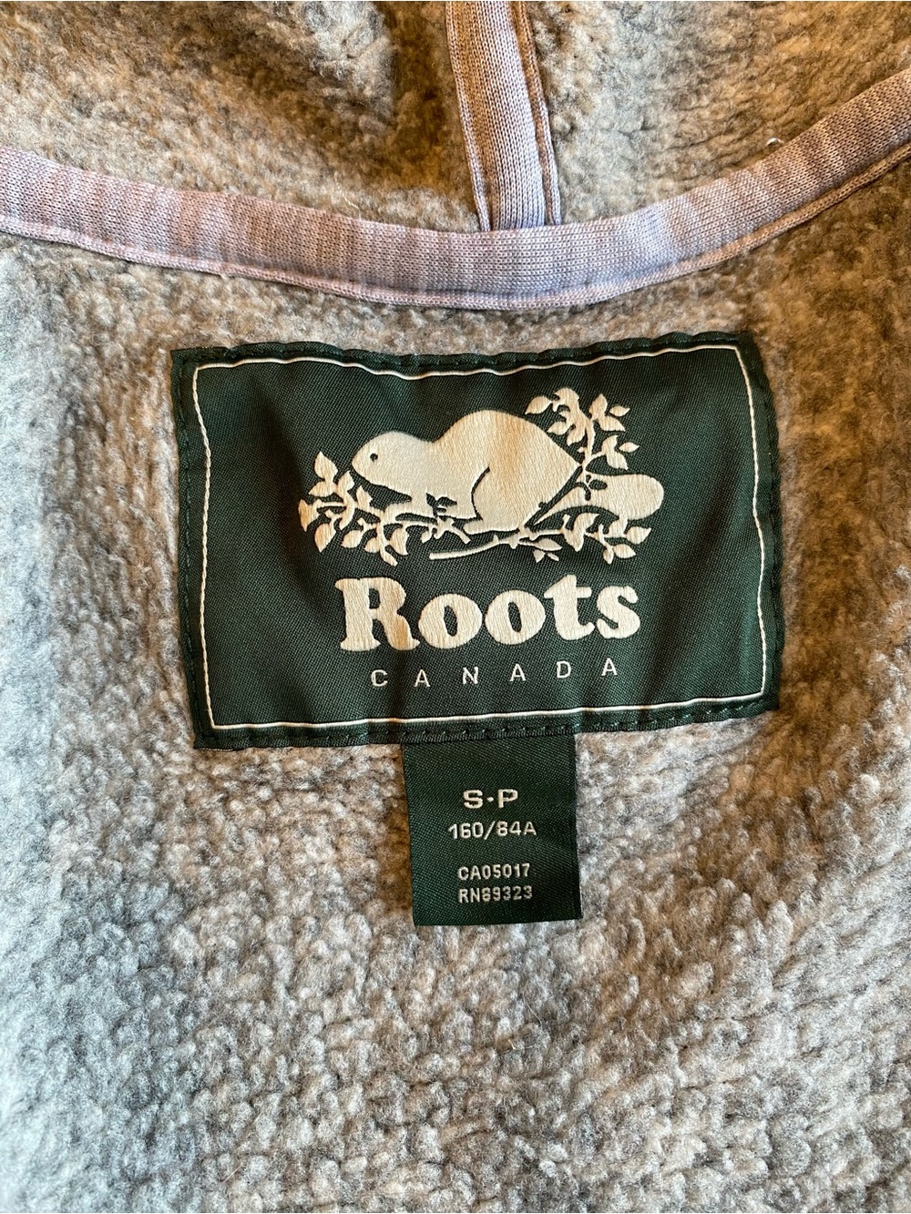 Roots Heather Gray Hooded Snap-Front  Jacket - Picture 3 of 3